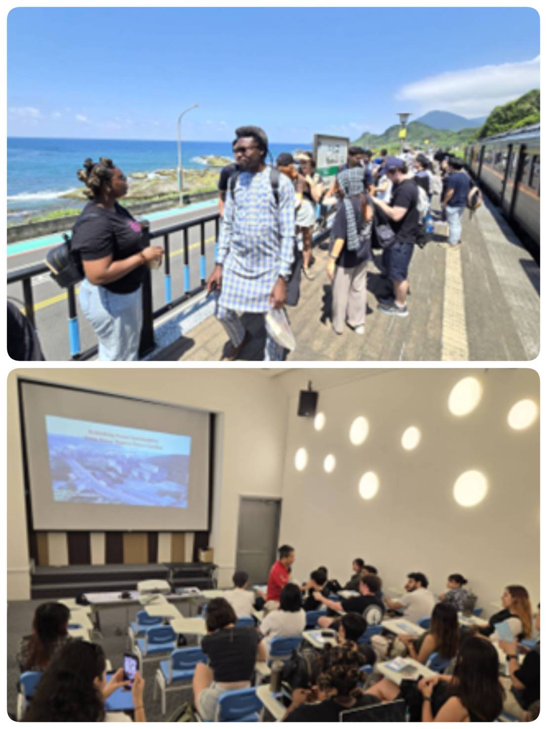 IMAS students traveled along the old coal railway route to the Marine Science Museum and learned from Professor Tung-Wei Shih about the history of the former thermal power plant
